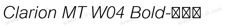Clarion MT W04 Bold字体转换 Clarion MT W04 Bold字体转换